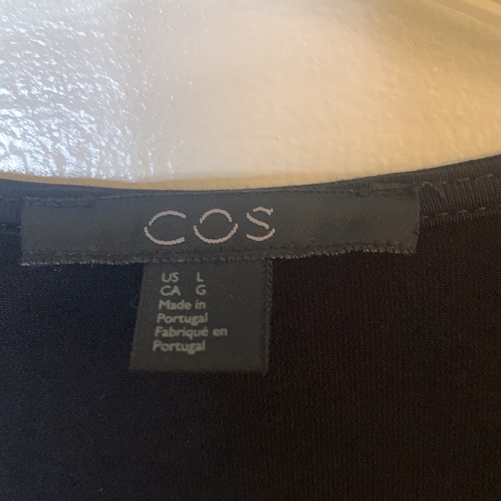 COS Black Wrap Dress - Picture 3 of 8